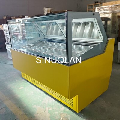 Commercial Ice Cream Display Case Quick Freeze for Dessert Fresh Popsicle