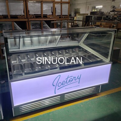 Commercial Ice Cream Display Freezer Upright Popsicle Freezer Display Case