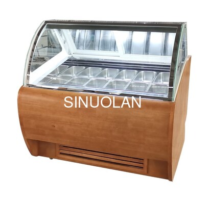 OEM Commercial Ice Cream Display Freezer Quick Freeze Dessert Refrigeration Cabinet
