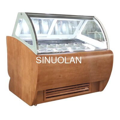 OEM Commercial Ice Cream Display Freezer Quick Freeze Dessert Refrigeration Cabinet