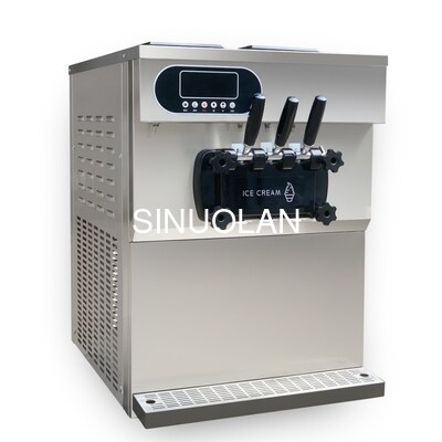 Commercial Soft Serve Ice Cream Making Machine 3 Flavor for Ice Cream Shop